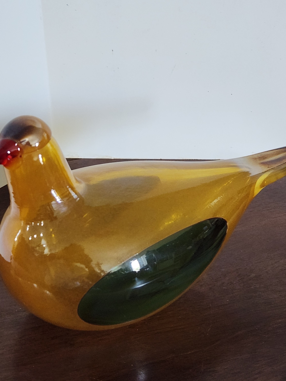 Oiva Toikka Golden Dove Annual Bird 2001 Kultakyyhky Art Glass Iittala Finland